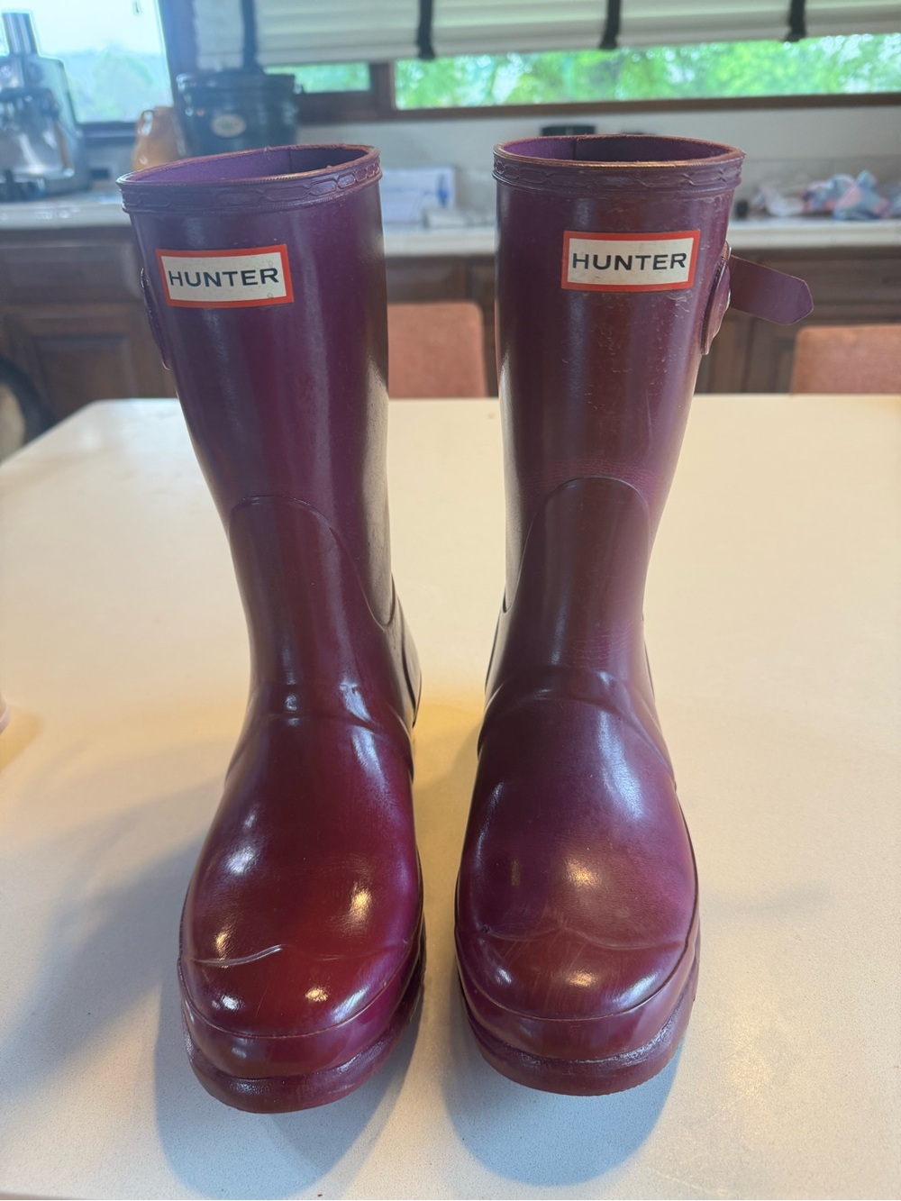 Hunter Women's plum Rain Boots